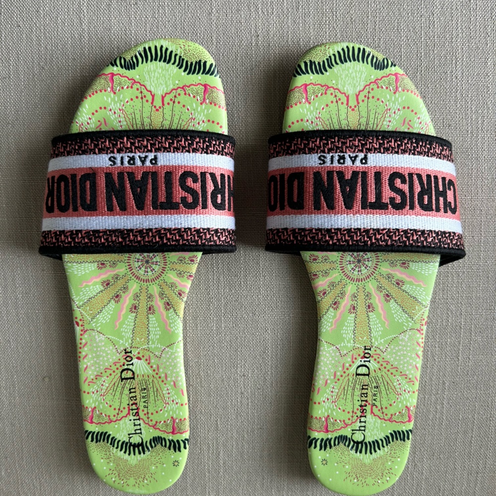 Christian Dior Dway Slides Sz 42
